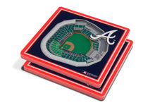 Atlanta Braves 3D StadiumViews Coaster Set