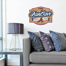 Atlanta Braves 3D Fan Cave Wood Sign