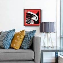 Atlanta Falcons 3D Logo Series Wall Art - 12"x12"