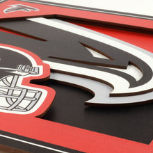 Atlanta Falcons 3D Logo Series Wall Art - 12"x12"