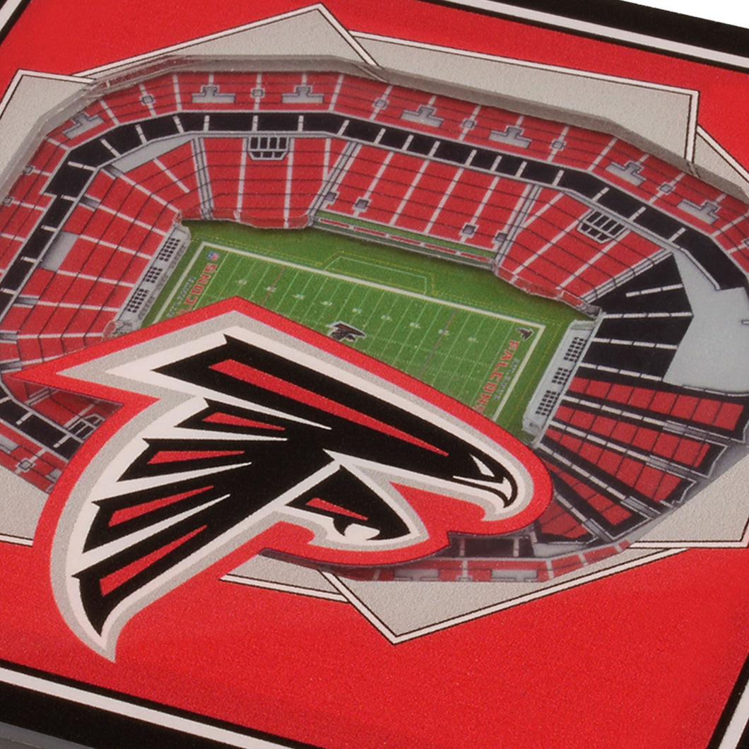 Atlanta Falcons 3D StadiumViews Coaster Set