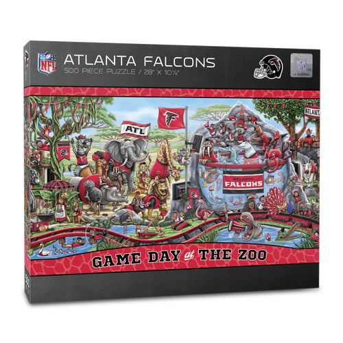 Atlanta Falcons Game Day At The Zoo 500 Piece Puzzle