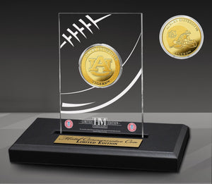 Auburn Tigers Gold Coin In Acrylic Display