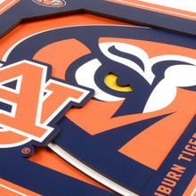Auburn Tigers 3D Logo Series Wall Art - 12"x12"