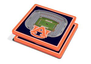 Auburn Tigers 3D StadiumViews Coaster Set