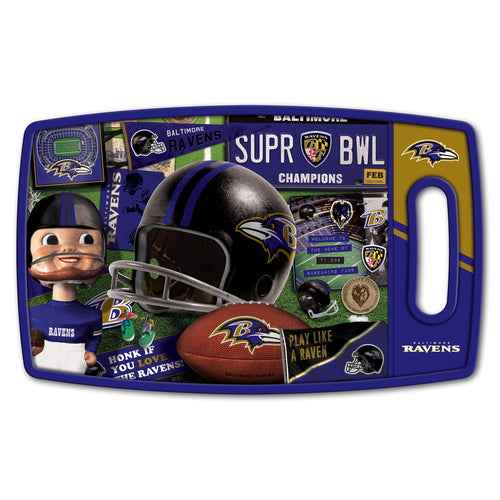 Baltimore Ravens Retro Series Cutting Board