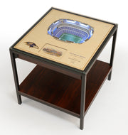 Baltimore Ravens 25 Layer Lighted StadiumView End Table