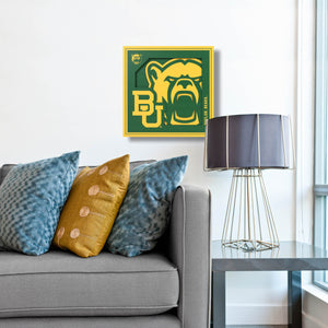 Baylor Bears 3D Logo Series Wall Art - 12"x12"