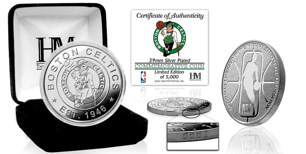Boston Celtics Silver Mint Coin