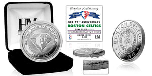 Boston Celtics NBA 75th Anniversary Silver Mint Coin