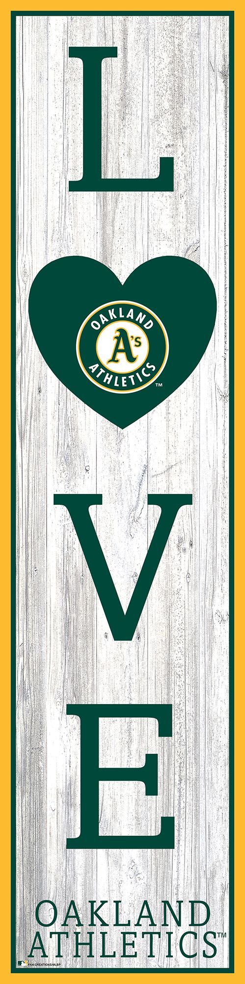 Oakland Athletics Love Door Leaner  6