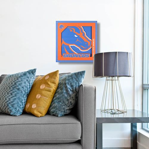Boise State Broncos 3D Logo Series Wall Art - 12