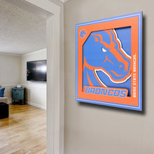 Boise State Broncos 3D Logo Series Wall Art - 12"x12"