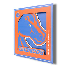 Boise State Broncos 3D Logo Series Wall Art - 12"x12"