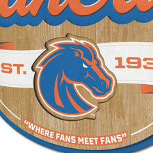 Boise State Broncos 3D Fan Cave Wood Sign