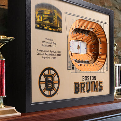 Boston Bruins 25-Layer StadiumViews 3D Wall Art - TD Garden