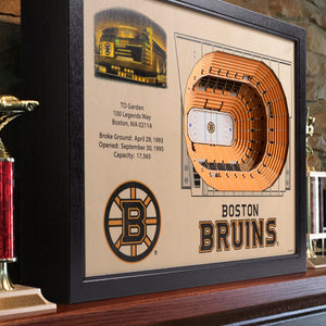 Boston Bruins 25-Layer StadiumViews 3D Wall Art - TD Garden