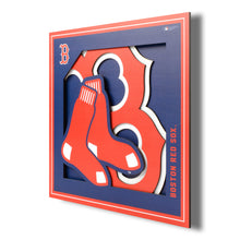 Boston Red Sox 3D Logo Series Wall Art - 12"x12"