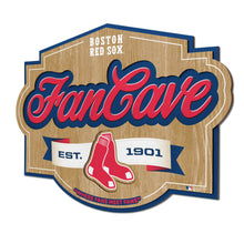 Boston Red Sox 3D Fan Cave Wood Sign