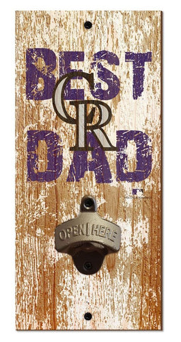 Colorado Rockies Best Dad Bottle Opener