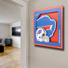 Buffalo Bills 3D Logo Series Wall Art - 12"x12"