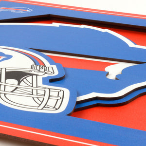 Buffalo Bills 3D Logo Series Wall Art - 12"x12"