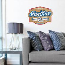 Buffalo Bills 3D Fan Cave Wood Sign