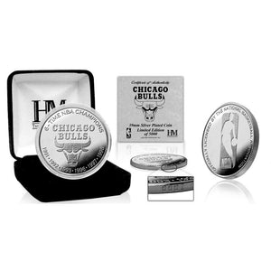 Chicago Bulls 6-Time Champions Silver Coin