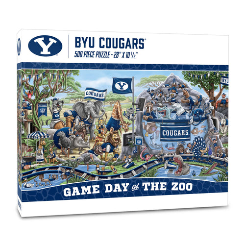 BYU Cougars Game Day At The Zoo 500 Piece Puzzle