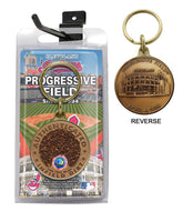 cleveland indians progressive field dirt key chain