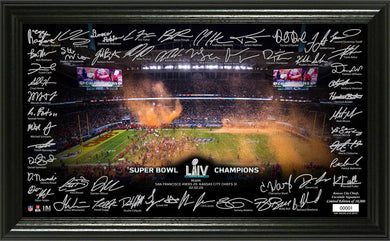 Kansas City Chiefs Super Bowl 54 Champions Signature Grid