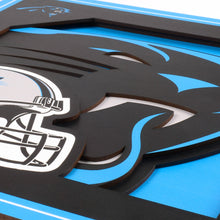 Carolina Panthers 3D Logo Series Wall Art - 12"x12"