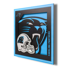 Carolina Panthers 3D Logo Series Wall Art - 12"x12"