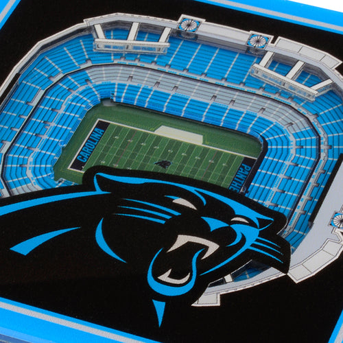 Carolina Panthers 3D StadiumViews Coaster Set