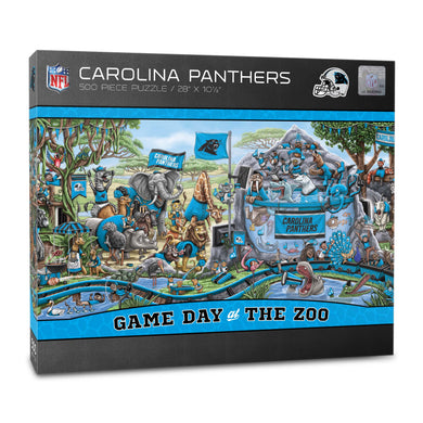 Carolina Panthers Game Day At The Zoo 500 Piece Puzzle