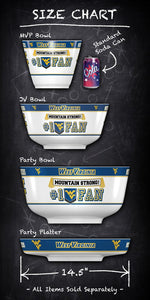 West Virginia Mountaineers MVP Tailgate Party Bowl