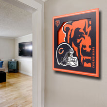 Chicago Bears 3D Logo Series Wall Art - 12"x12"