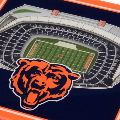 Chicago Bears 3D StadiumViews Coaster Set