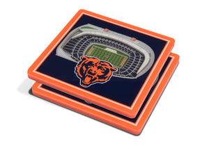 Chicago Bears 3D StadiumViews Coaster Set