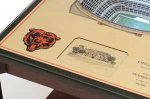 Chicago Bears 25 Layer Lighted StadiumView End Table