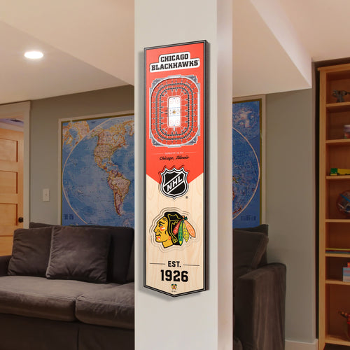 Chicago Blackhawks United Center 3D Stadium Banner 