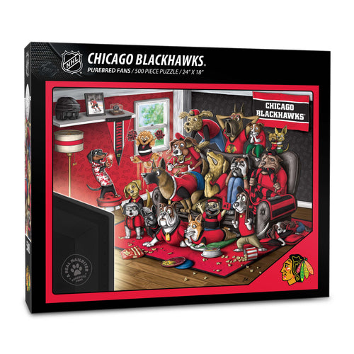 Chicago Blackhawks Purebred Fans 500 Piece Puzzle - 