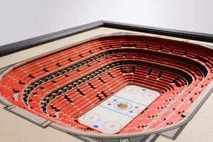 Chicago Blackhawks 25-Layer StadiumViews 3D Wall Art - United Center