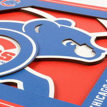 Chicago Cubs 3D Logo Series Wall Art - 12"x12"