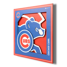 Chicago Cubs 3D Logo Series Wall Art - 12"x12"