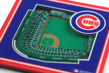 Chicago Cubs 3D StadiumViews Coaster Set