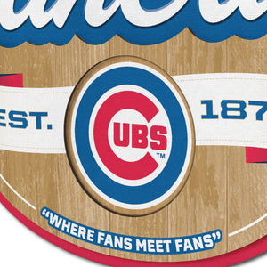 Chicago Cubs 3D Fan Cave Wood Sign