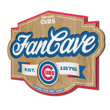 Chicago Cubs 3D Fan Cave Wood Sign