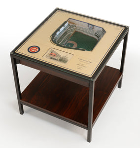 Chicago Cubs 25 Layer Lighted StadiumView End Table