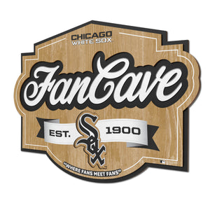 Chicago White Sox 3D Fan Cave Wood Sign
